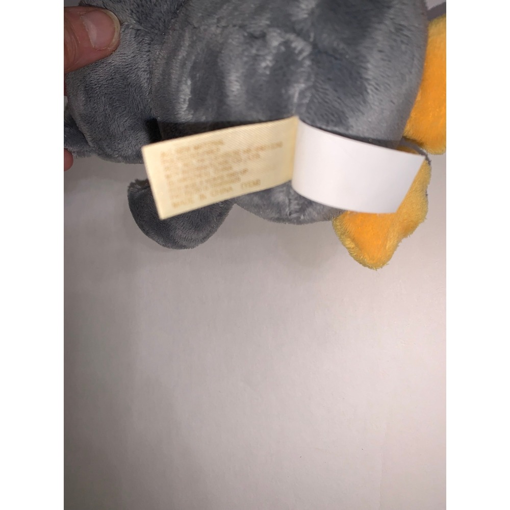 Dan Dee Owl Plush Stuffed Animal Gray Red Heart Valentines Day 6 Inch Small - Picture 5 of 5